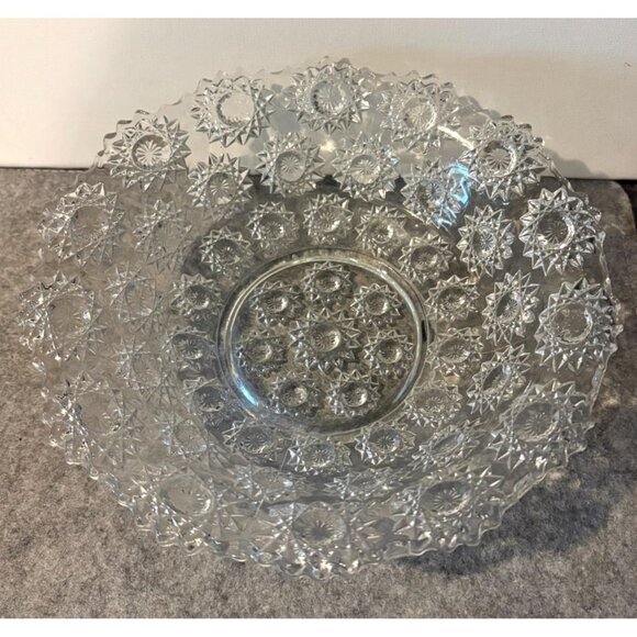 1 Early American Little Starburst Pattern 9.5" Bowl  #2867 - Picture 3 of 3